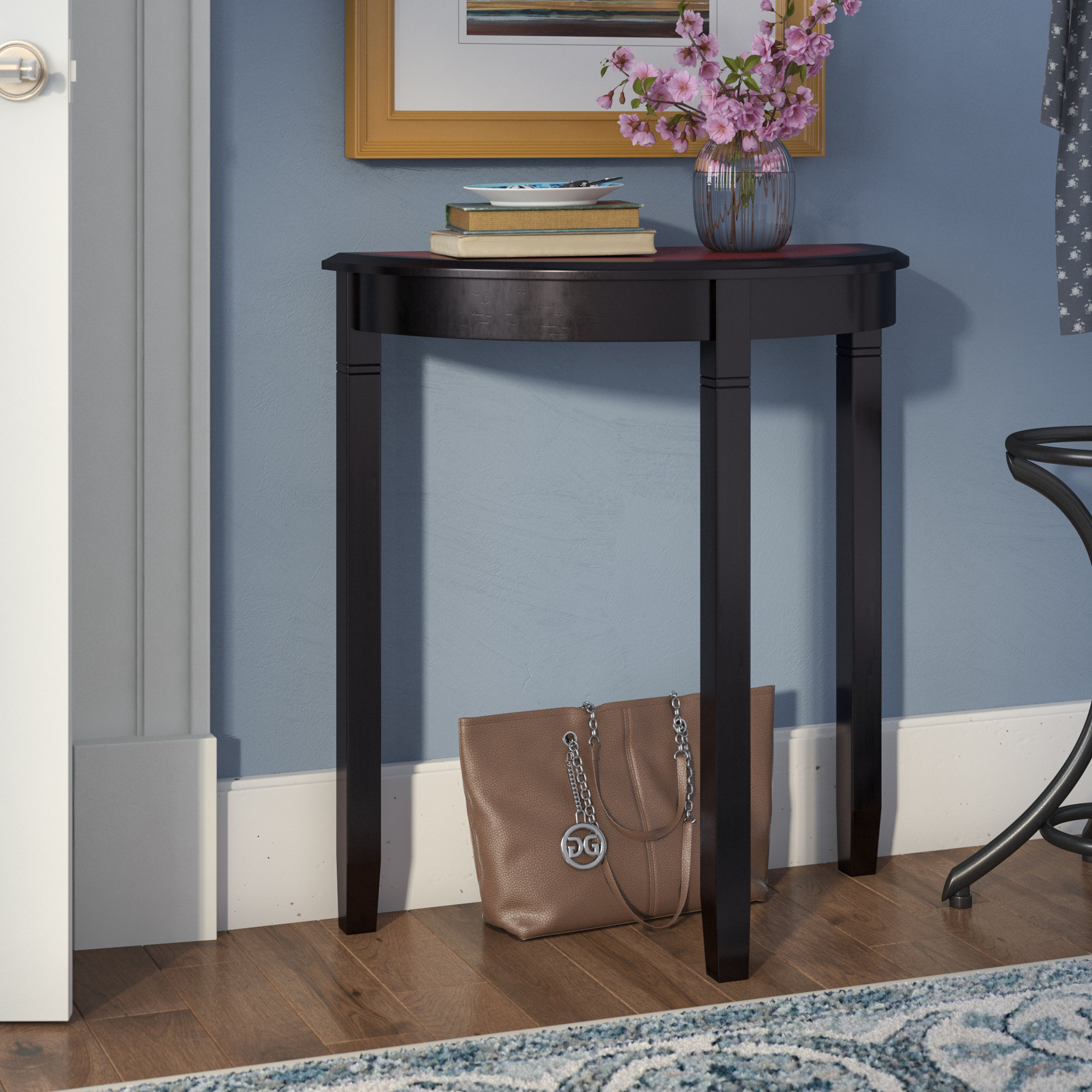 Tall half moon table discount